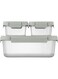 LocknLock Nestopia Set of 3 Containers (2 x 500ml &amp; 1 x 2.7L) - Airtight, Microwave &amp; Freezer Safe, Made in Vietnam