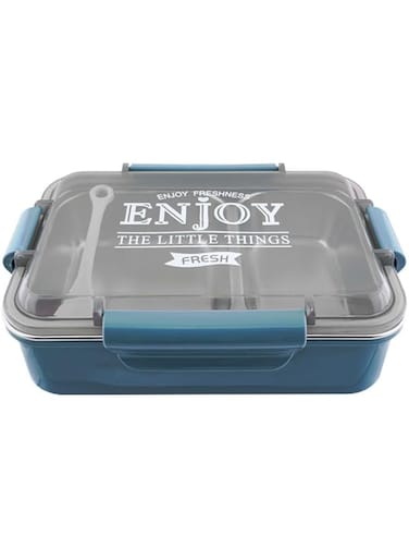 souqoon- UBS Stainless Steel Lunch Box, Enjoy Sea Blue, 8551