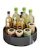 U-HOOME Lazy Susan Turntable Organizer for Cabinet,360 Degree Rotating Kitchen Spice Storage Organizer for Cabinet, Pantry, Fridge, Refrigerator Bathroom Countertops Shelf (1 tier)