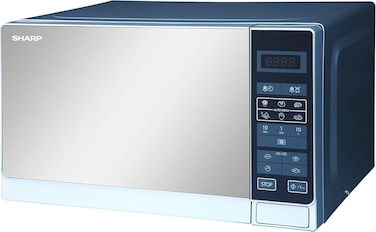 Sharp Electric Microwave Oven, 800W, R20MT(S), Black/Silver