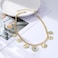 N2211-2 Eye Seven Pendant Female Necklace Simple Multi-Pendant Necklace