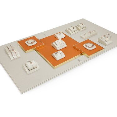 Jewelry Display Stand Necklace Earrings Display Counter Props Set 12