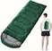 Outdoor Sleeping Bag &ndash; Moisture Resistant &amp; Warm Sleeping Bag for Cold Weather Camping, Hiking, Backpacking &ndash; Lightweight &amp; Portable for Adults &amp; Kids &ndash; Green, 180x30cm