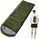 Outdoor Sleeping Bag &ndash; Olive, 180x30cm &ndash; Warm, Moisture-Resistant &amp; Portable Sleeping Bag for Cold Weather Camping, Hiking &amp; Backpacking &ndash; Lightweight &amp; Compact for Adults &amp; Kids