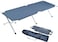 Heavy Duty Foldable Camping Bed &ndash; Gray, Portable Sleeping Cot with Carry Bag &ndash; Double Layer Oxford Fabric Travel Bed for Outdoor, Beach, Camping &amp; Vacation &ndash; Strong &amp; Compact Design
