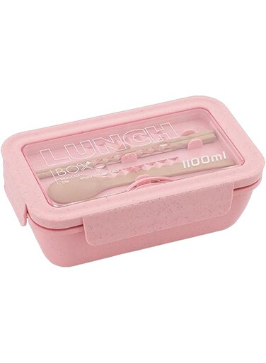 Lunch Containers for Adults/Kids/Toddlers, 1100ML, 4/3/2 Compartments, Microwave/Dishwasher/Freezer Safe, BPA Free (Pink 309)