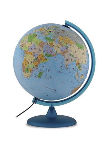 Tecnodidattica TECHNODITTATICA Babylon Illuminated And Revolving Globe 30"/38cm Diameter, Blue