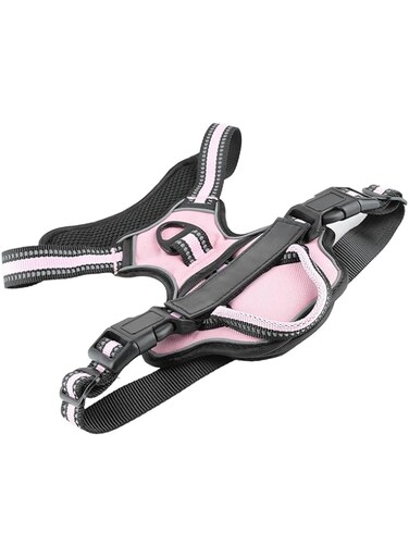 Cryfokt Dog Harness, Oxford Cloth Breathable Mesh Pet Harness Vest Adjustable for Small Dogs for Training for Outdoor (S)