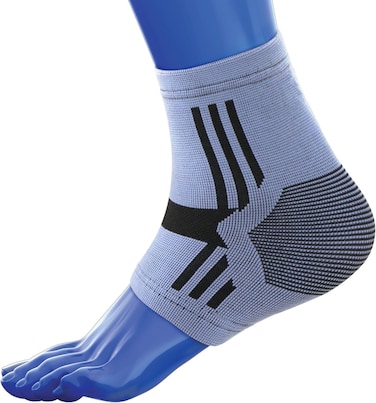Kedley Elasticated Ankle Support (Large), 4-Way Stretch, Made With High Quality Breathable Knit, Fits Left And Right, Pack Of 1