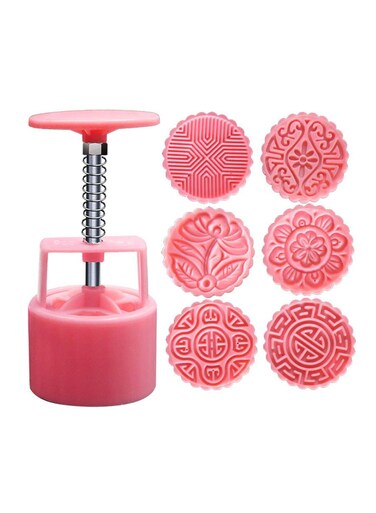 Mooncake Mold Mid-autumn Festival Hand Press Moon Cake Cutter Molds Set