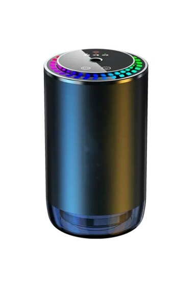 Rechargeable car diffuser with LED star projector&mdash;humidifies air &amp; adds soothing aromatherapy.
