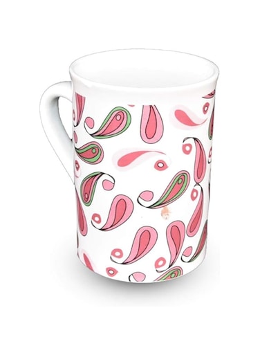 L.T.R Ceramic Mug Printed White and Red  Coffee Mug with Handle  Perfect for Cappuccino,Tea,Latte,Espresso,Hot Beverage