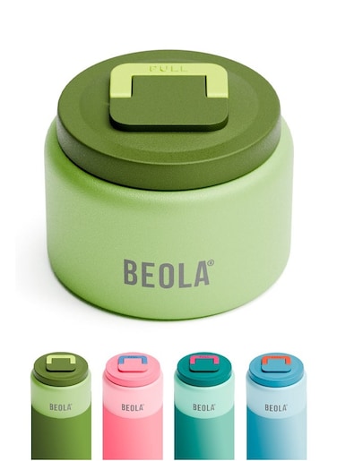240ml Replaceable Nesting Food Jar for Lunch Box, Thermos Stainless Steel Double Wall Insulated Travel Food Flask for Kids, 8oz (Green)