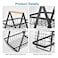 2 Tier Metal Fruit &amp; Vegetable Basket Stand for Kitchen Counter, Black Wire Storage Organizer Rack