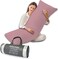 MUSA Full Body Long Pillow - Breathable Polyester Filling, Pregnancy Pillow for Belly Support (Pink, 50 x 140cm)