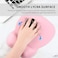 EooCoo Mouse Pad with Wrist Support,Ergonomic Mousepad with Memory Foam Wrist Rest,Mouse Mat Non-Slip Rubber Base,Wear Resistant Matt Desk Accessories for PC Laptop,Gaming,Home,Office-Cute Pink