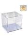 ELEpure Thickened Clear Acrylic Display Case White 7.9x7.9x7.9in