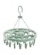 Cloth Hanger With Clips Green 360grams