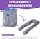 Pregnancy pillow U shaped Maternity Body long pillows for sleeping to pregnant women with washable velvet cover (Dark Grey, 55")