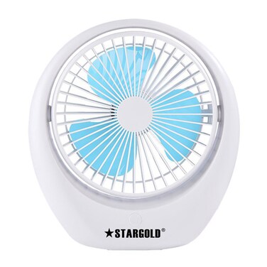 STARGOLD Mini Rechargeable Fan 6 Inch 3 Speed Mode