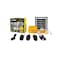 STARGOLD Solar Lighting System 4W/ 6V Solar Panel 3LED Bulbs With 10 In 1 USB Cable Control Box With Built In Battery