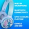 Volkano Disney Stitch 3D Bluetooth Wireless Stereo Headphones For Kids , Kid-Friendly Safe Volume Up To 10 Hours Playtime Soft Padded &amp; Adjustable Headband Swivel Cups Built-In Mic, Aux Input