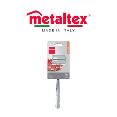 Metaltex Aluminum Meat Tenderizer &ndash; Dual-Surface Steak Pounder Hammer for Kitchen &amp; BBQ