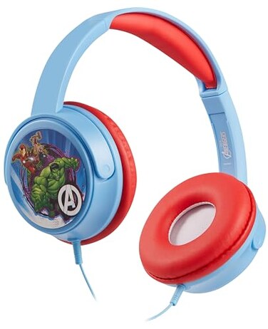 Volkano SMD's Marvel Avengers Stereo Headphones W/Padded Ear Cups And 5 Stickers