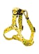 PICKLES - Yellow Elephants Collection Dog Harness for Small Medium Large Size Dogs with Adjustable Strap and Lightweight Material (Large)