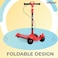 Top Gear Kids Kick Scooter TG 699 &ndash; Lightweight Foldable Design with 5-Step Adjustable Height for Ages 3+ - Pink