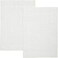 NJ Bath Mats (2 Pack, 50 x 80 cm) - 1000 GSM Bathroom Mat for Toilets, Super Soft and Extra Absorbent Floor Mats For Elegant Look (White)