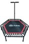 48" Hexagon Rebounder Fitness Trampoline with Handle Bar