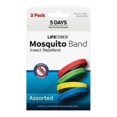 LIFETREK MOSQUITO BAND PLAIN 2PK