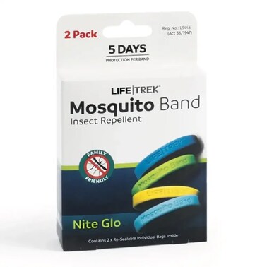 LIFETREK MOSQUITO BAND NITE GLO 2PK
