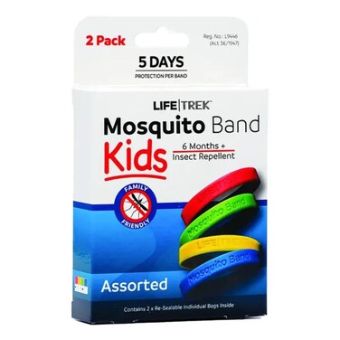 LIFETREK MOSQUITO BAND KIDS PLAIN 2PK