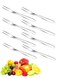 Pcs Mini Forks Appetizer Forks Small Fruit Fork for Appetizers Pastry Dessert Metal Forks