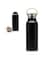 Axooms Stainless Steel Sport Water Bottle Double Wall Insulated Reusable Sublimation Thermos Flask Vacuum Metal Bottle with Handle and Leakproof Lid for Cyclists Runners Hikers 500ml - Black