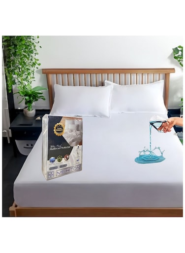 Queen Size - Premium Mattress Protector - Queen Size 180x200+30CM - 100% Waterproof, Hypoallergenic, Bed Bug Proof, Soft &amp; Noiseless, Breathable Fitted Mattress Cover with 30CM Deep Pocket