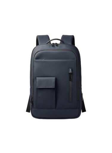 Mobcos Back Pack Blue 8966 Premium Waterproof Anti-Theft Laptop Backpack with USB Charging Port &ndash; Oxford Business Travel Backpack for Men &amp; Women, Slim Lightweight Work &amp; College Bag