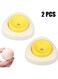 2 Pcs Egg Piercers for Raw Eggs, Egg Hole Egg Separator Tools for Kitchen Gadgets for Hard Boiled Eggs Simple Egg Punchers Piercer with Retractable and Sharp Pin (Yellow)