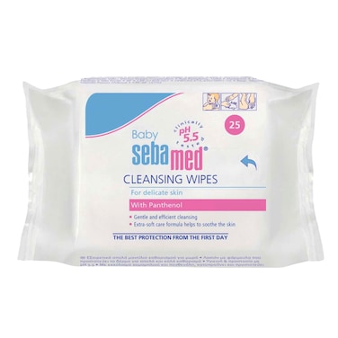 Sebamed Extra Soft Baby Cleansing Wipes White 25 Wipes