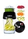 Fullstar Vegetable Spiralizer Vegetable Slicer - 4 in 1 Zucchini Spaghetti Maker Zoodle Maker Veggie Spiralizer Adjustable Handheld Spiralizer Zucchini Noodle Maker Zucchini Spiralizer with Container