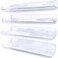 YMVV Large Clear Acrylic Wall Mounted Floating Shelf - 15.7 in Thickened Bathroom Storage Ledge Shelves (4 Pack)