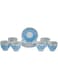 Harmony Cup And Saucer 180Cc Set Of 12 - Blue and White