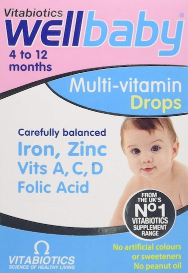 Vitabiotics (2 Pack) Wellkid Baby Drops, 30ml, 2 Pack Bundle