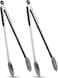 Premium locking grill tongs set of 2-16 inch heavy duty long kitchen bbq tongs for barbecue cooking grilling, stainless steel &amp; dishwasher safe