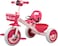Lovely Baby Kids/Children Tricycle LB 2270 with Music &amp; Light, Steel Frame, EVA Wheels, Front &amp; Rear Basket, For The Ages 1-3 Years - Pink
