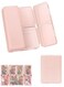 Portable Folding Pill Organizer, Travel Pill Box for Vitamins &amp; Medications (Pink)