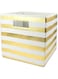 DII Polyester Cube Storage Collection Hard Sided Collapsible, 11x11x11, Gold