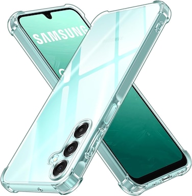 Samsung Galaxy A17 5G Case, for Samsung A17 Phone Case Clear, Reinforced Corners Scratch Resistant TPU Rubber Soft Silicone Protective Crystal Clear Cover for Samsung Galaxy A17